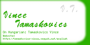 vince tamaskovics business card